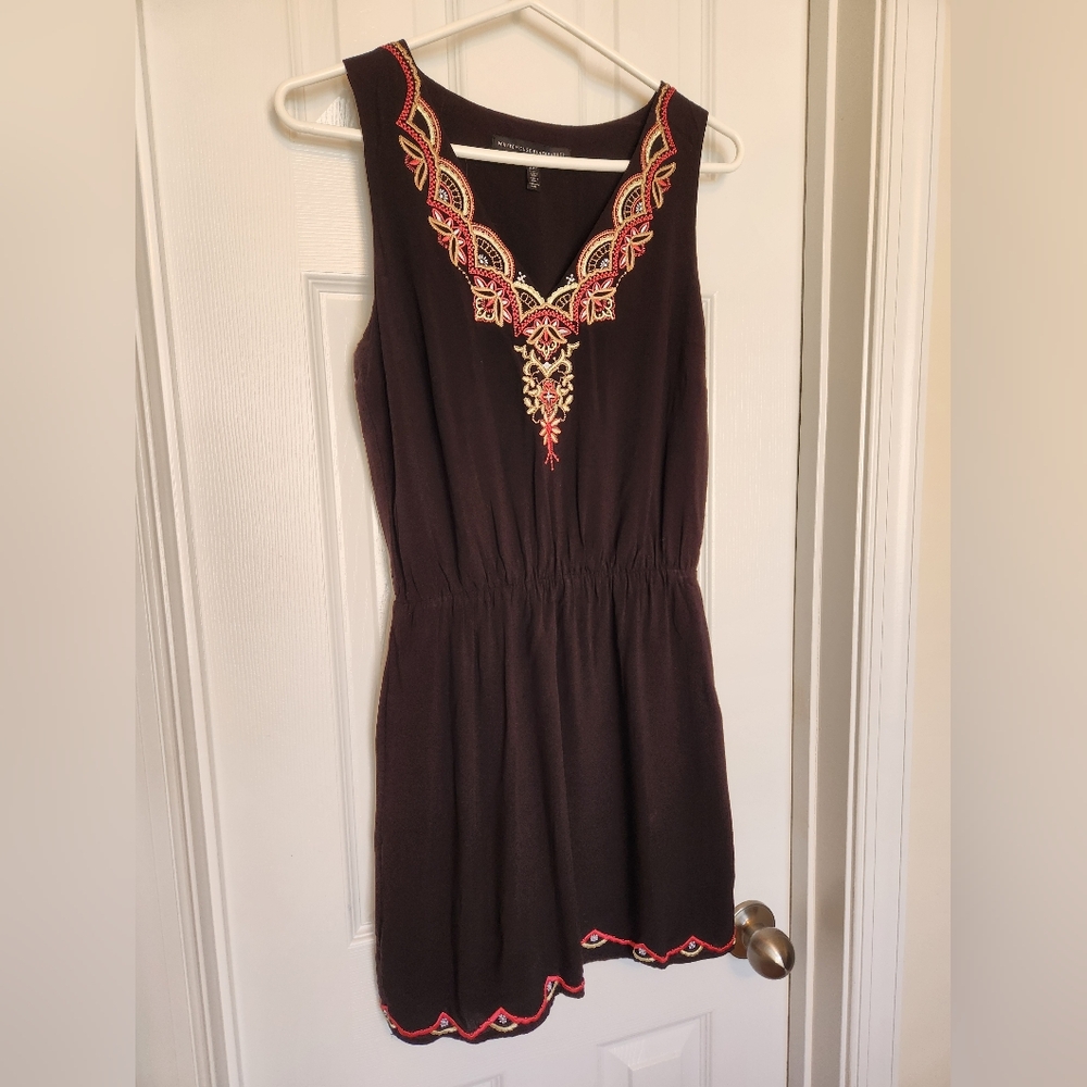 WHBM Embroidered Blank Tank Dress, Size XSP